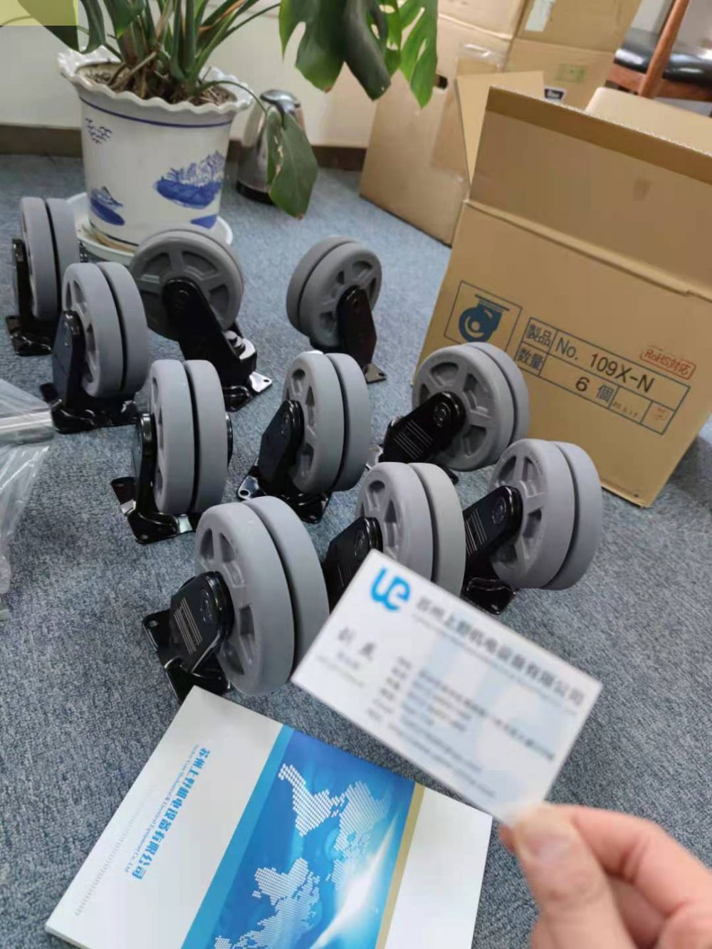 日本YUEI优越带脚轮调节器脚的系列HG-AF型HG-65A...