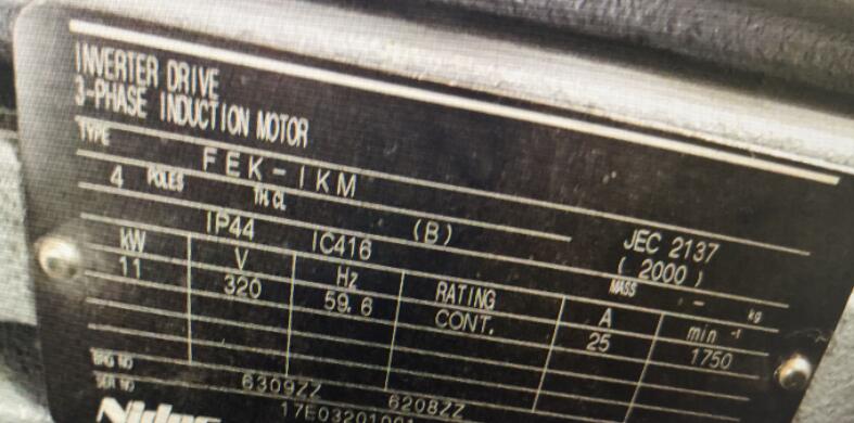 电产变频电机INVERTER MOTOR型号FEK-IKM-...