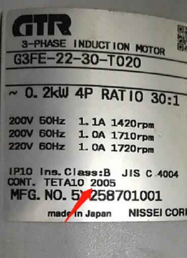 日本GTR日精株式会社减速机型号G3FE-22-30-T02...