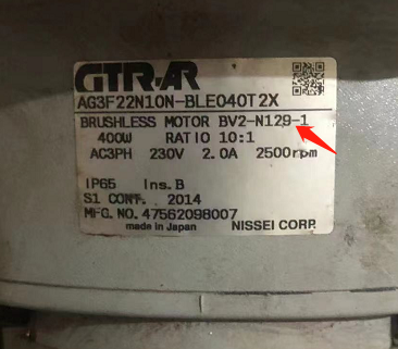 日本GTR-AR日精交流伺服齿轮电机型号：AG3F22N10...