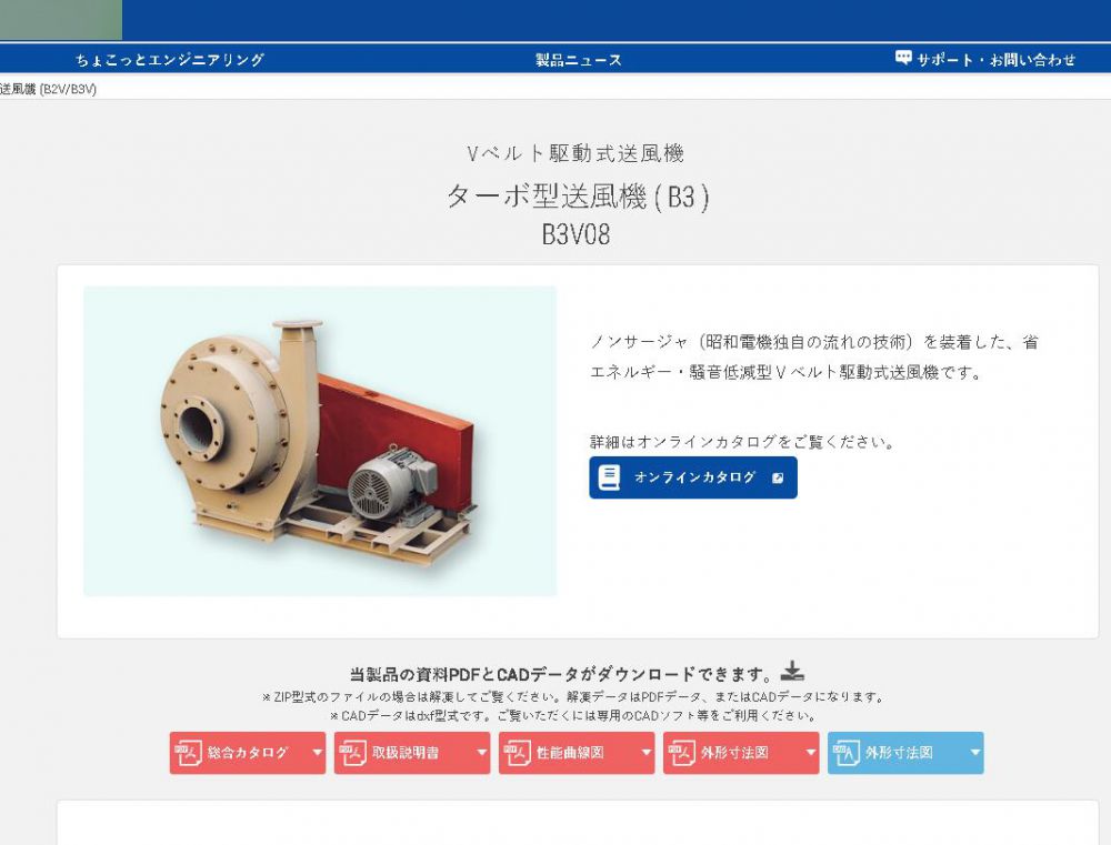 日本昭和涡轮鼓风机型号：B3D08-RUPM11kw