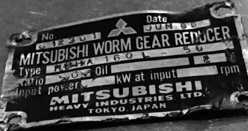三菱重工业株式会社mitsubishi HEAVY减速机型号...