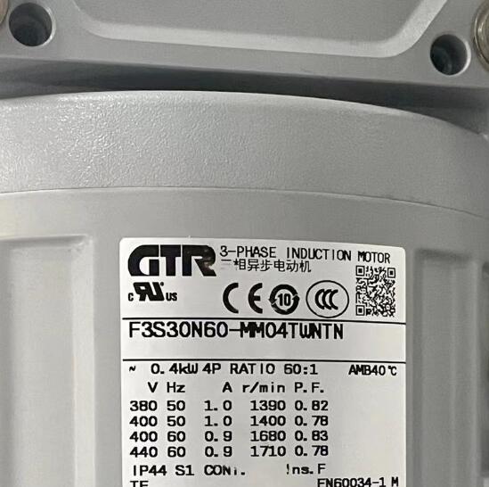 日精减速电机NISSEI型号：F3S30N60-MM04TC...