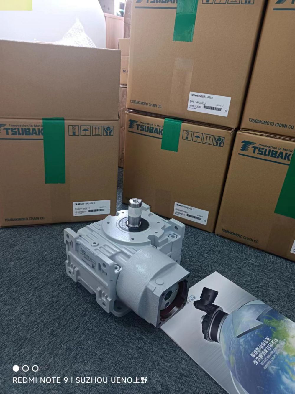 到货啦TSUBAKI椿本齿轮减速机型号：SWJMK70E10...