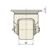 図面 No.105WHB-PWHB-P スーパーヘビークラスキャスター